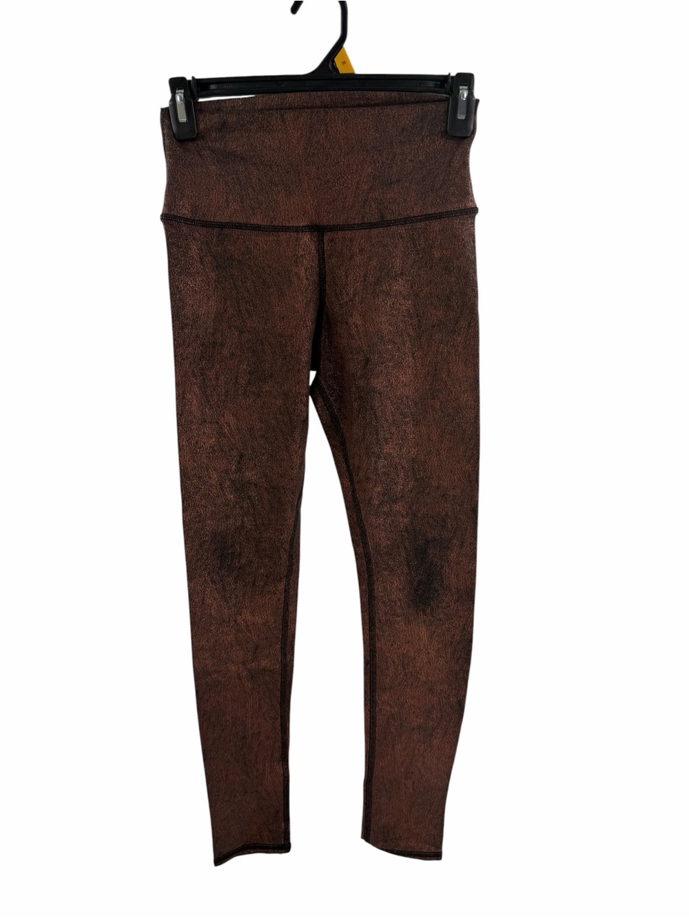 Alo Yoga High Waist Airbrush Leggings in Metallic Copper Small